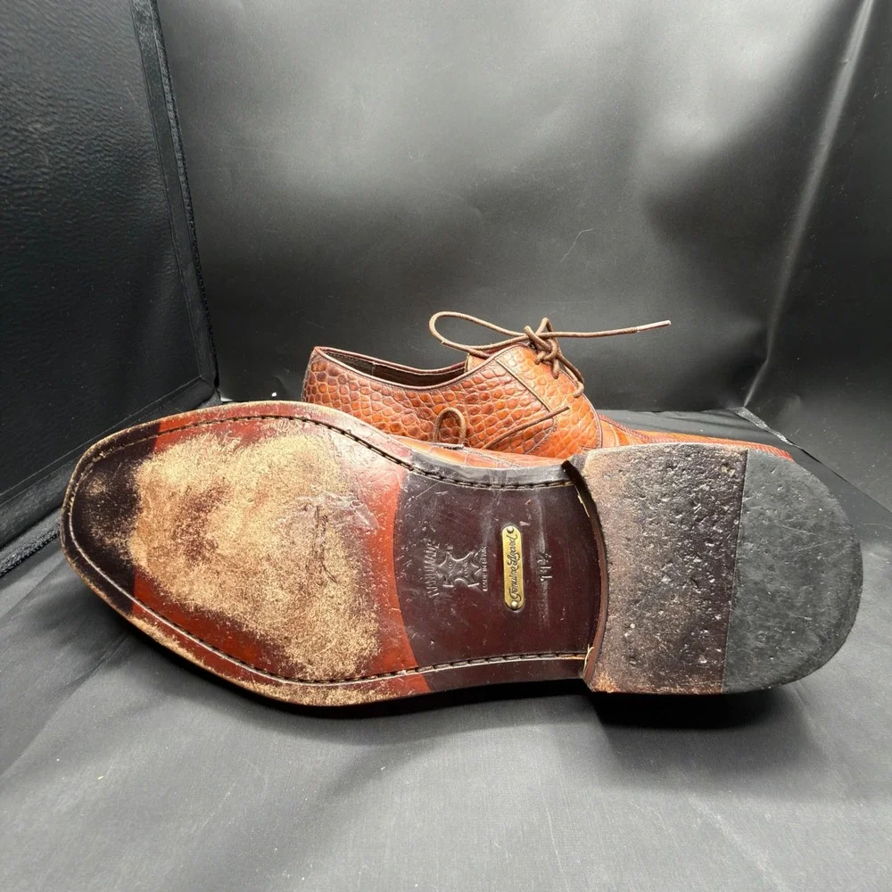Handmade Genuine Lizard Leather Dress Shoes Men's 11.5 Spain Exotic Reptile